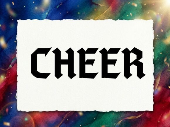 Celebrate Tradition with the Cheer Gothic Display Font