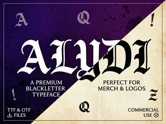 Discover Alydi: The Artistic Display Font for Impactful Design