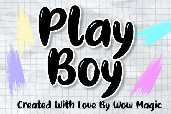 Play Boy: A Fun and Energetic Bubble Display Font