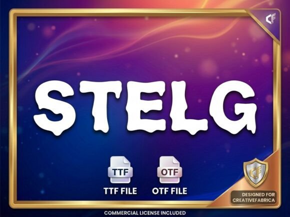 Stelg: The Decorative Display Font for Bold Visual Statements