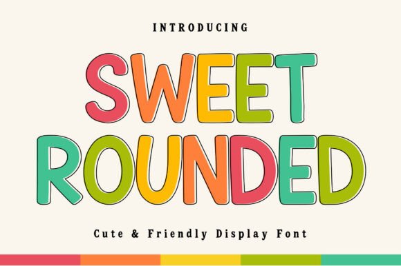 Sweet Rounded: The Cheerful Display Font for Modern Designers